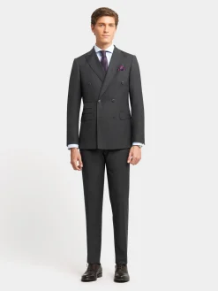 Trajes|Trajes-Alvaro Moreno AMERICANA FIL A FIL CRUZADO Gris