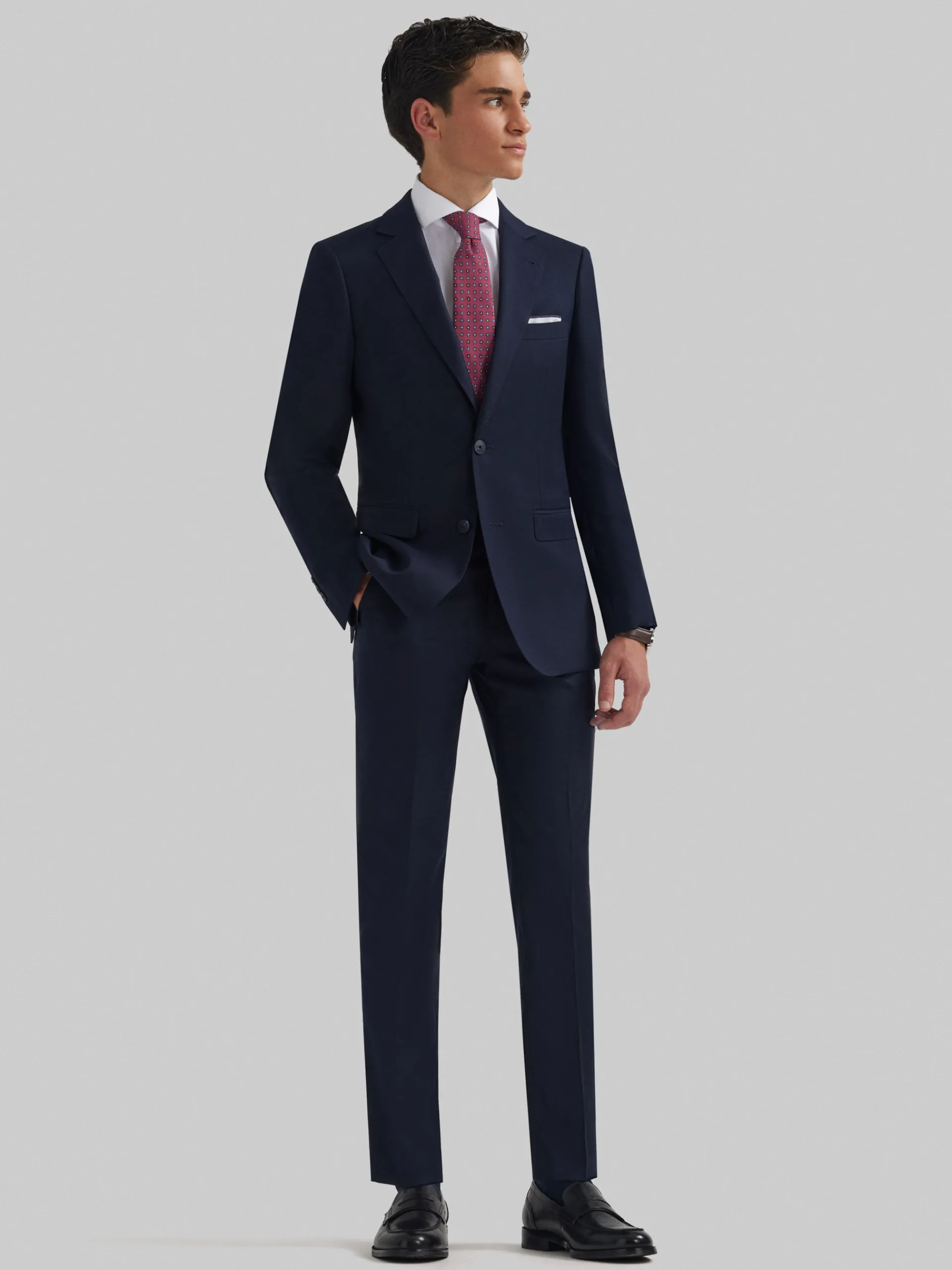 Trajes|Trajes-Alvaro Moreno AMERICANA TWILL CADETE Azul Marino