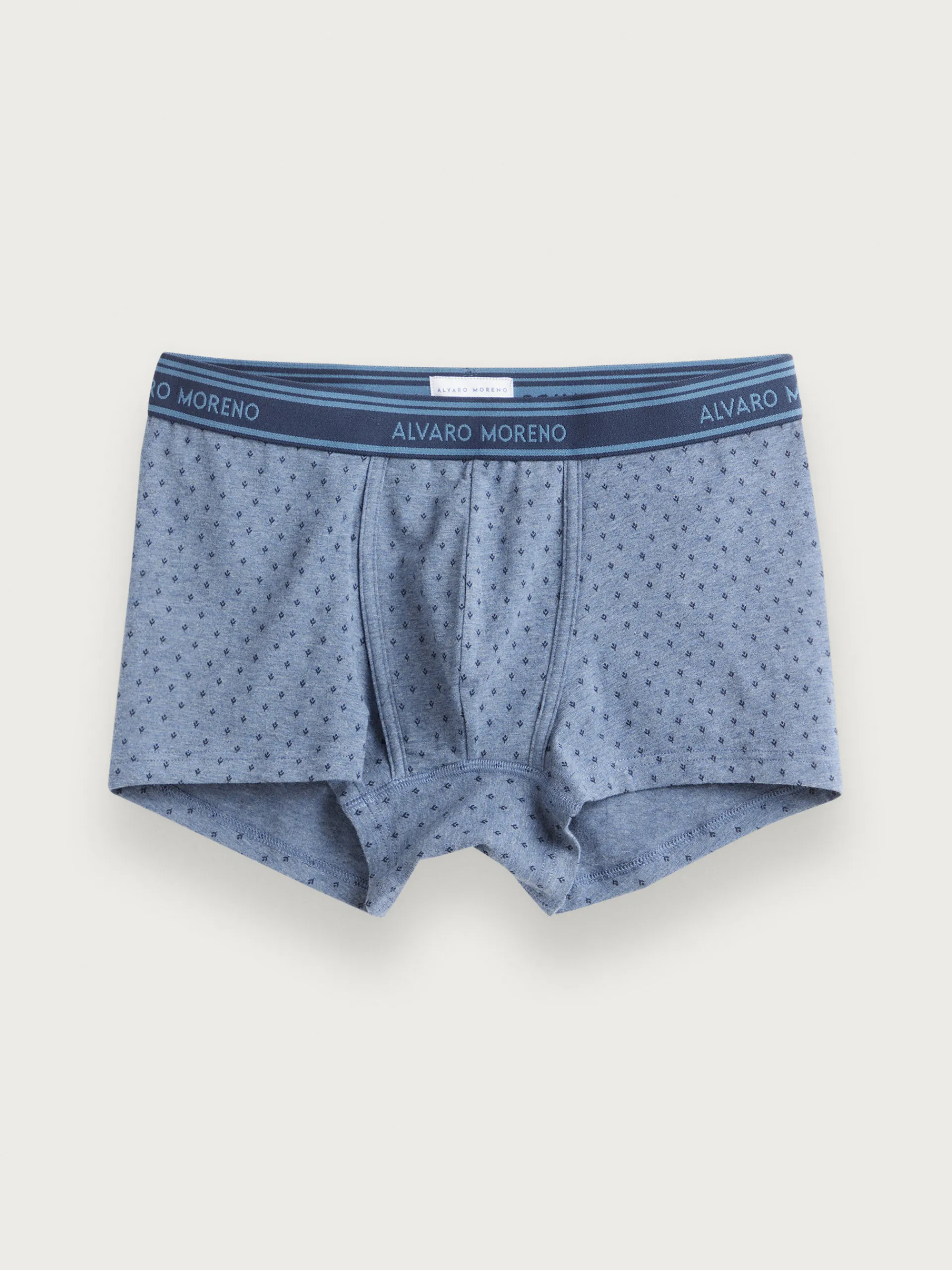Ropa Interior-Alvaro Moreno BOXER FLOWERS Azul Marino