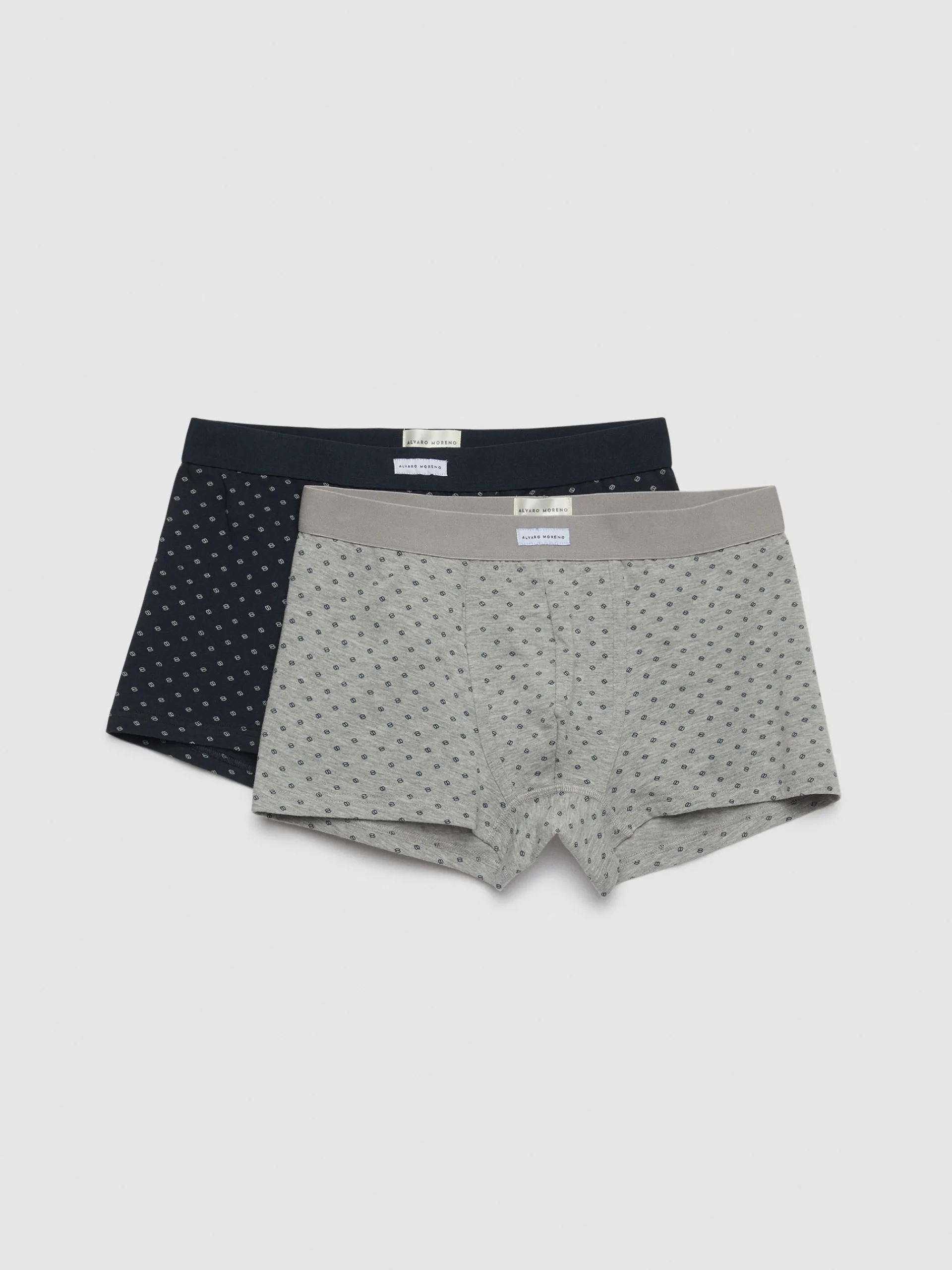 Ropa Interior-Alvaro Moreno BOXER GRAIN Azul Marino