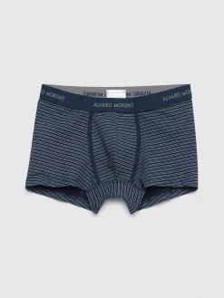 Ropa Interior-Alvaro Moreno BOXER STRIPES Azul Marino
