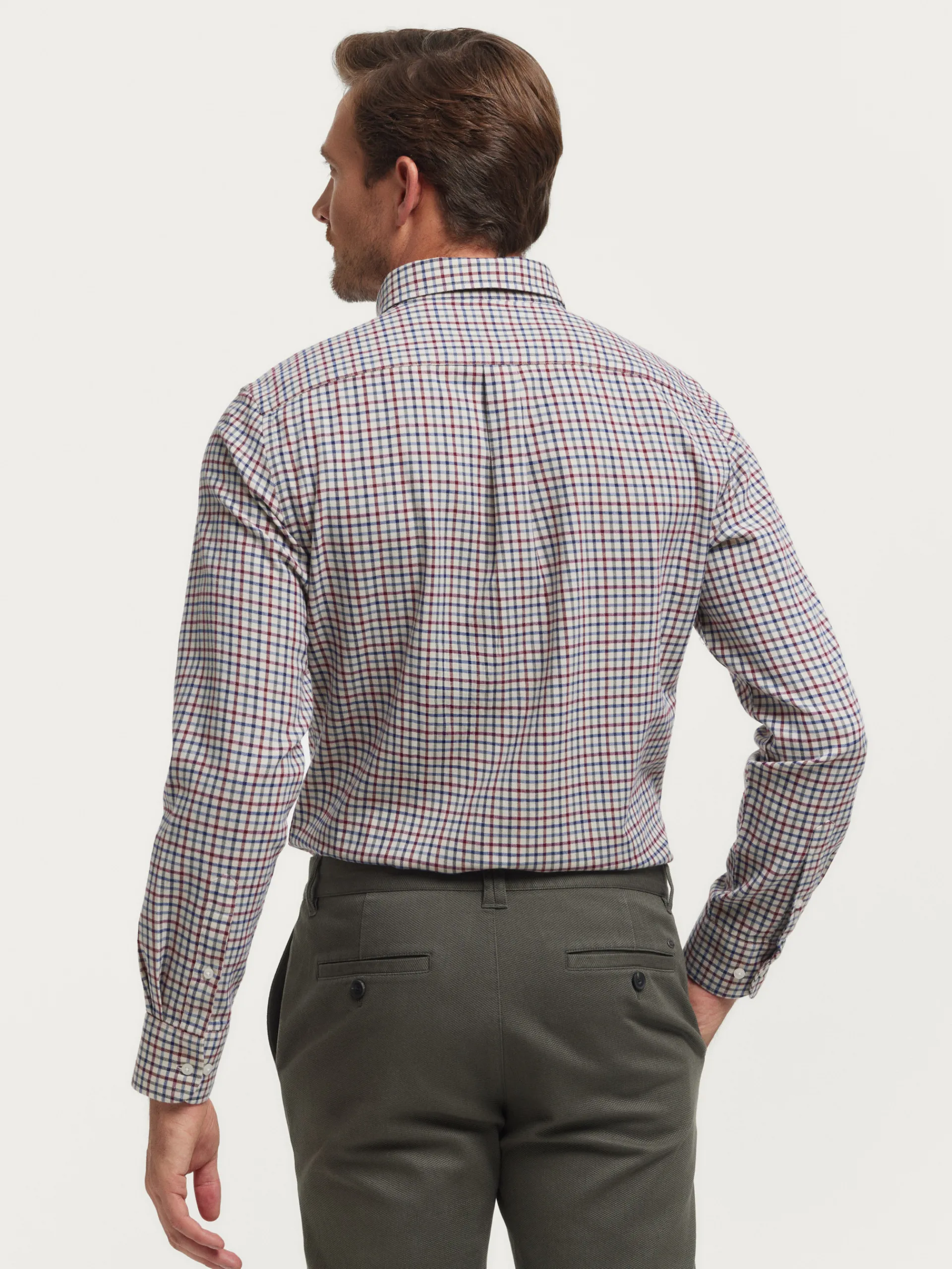 Franela-Alvaro Moreno CAMISA FLANNEL CHECKS Burdeos