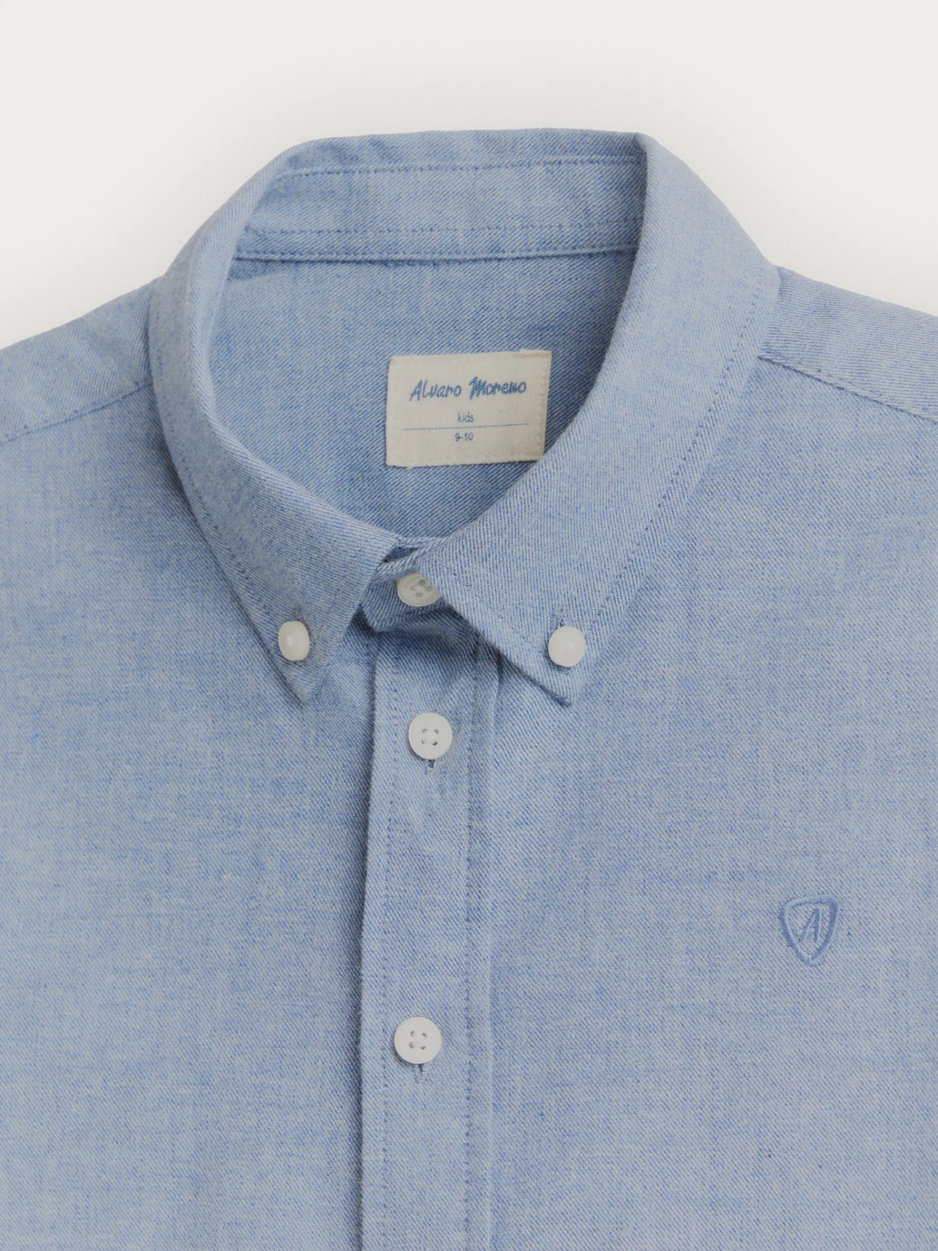 Camisas-Alvaro Moreno CAMISA FLANNEL TWILL KIDS Azul