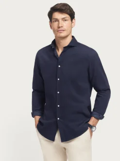 Casual-Alvaro Moreno CAMISA MICROPANA JACK AZUL MARINO