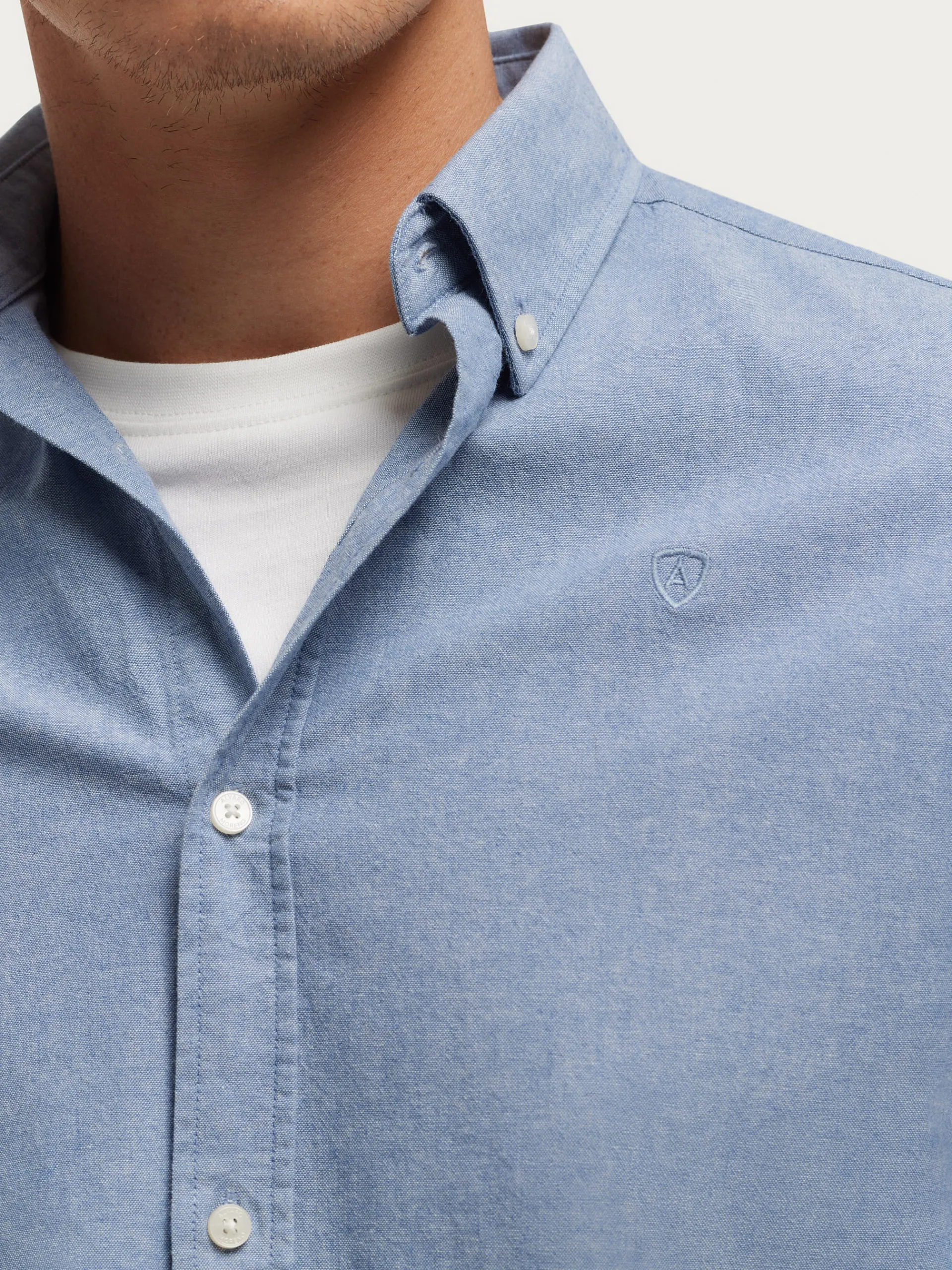 Oxford-Alvaro Moreno CAMISA OXFORD CHAMBRAY Azul
