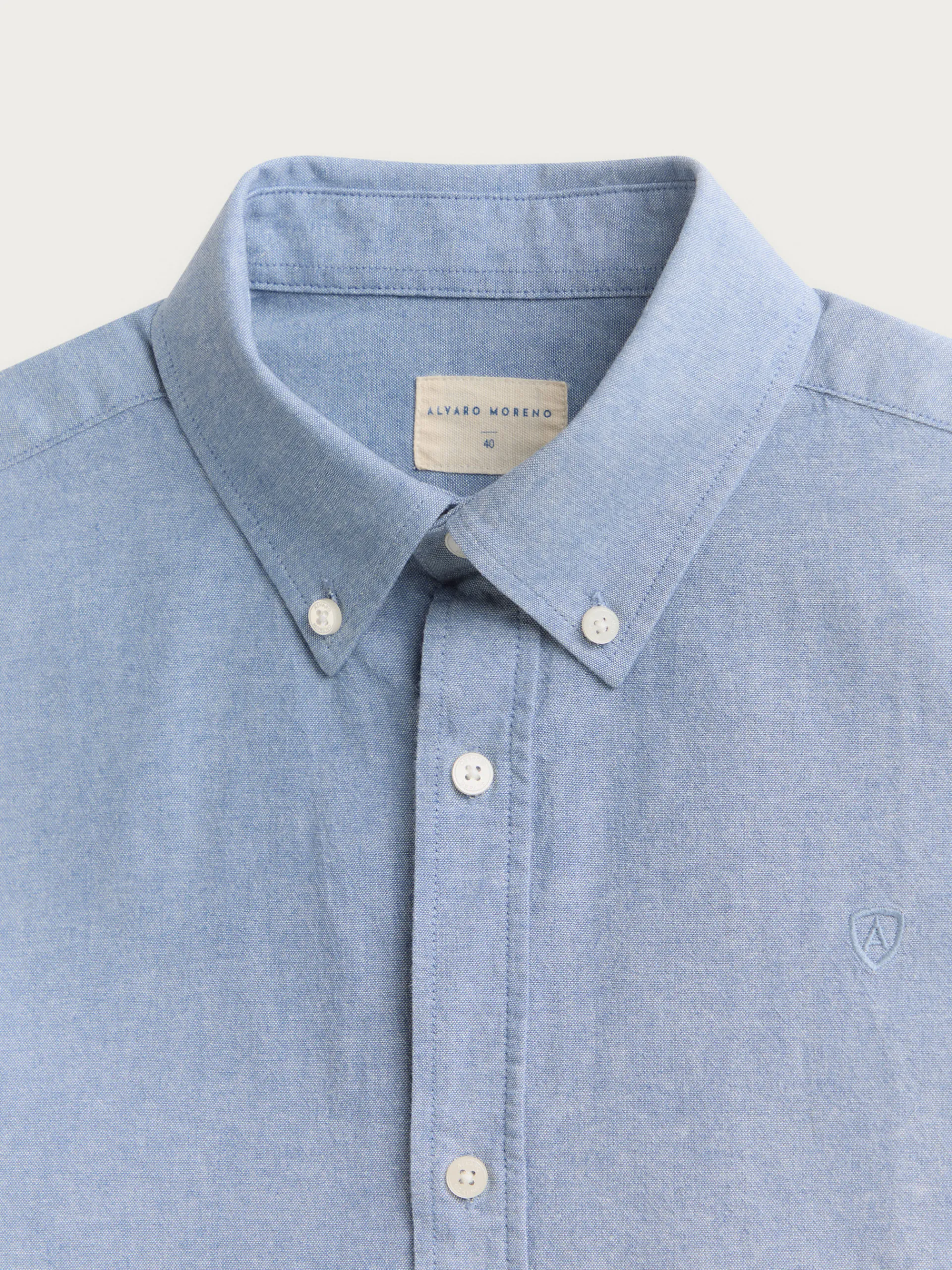 Oxford-Alvaro Moreno CAMISA OXFORD CHAMBRAY Azul