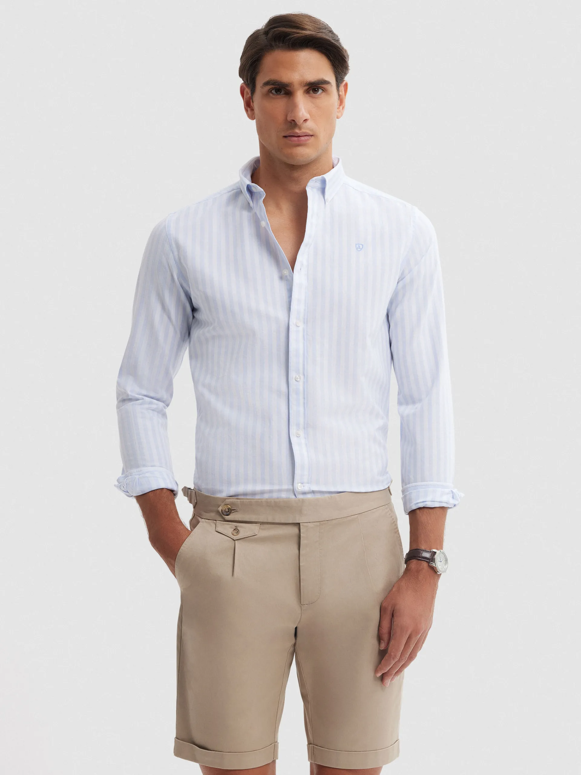 Oxford-Alvaro Moreno CAMISA OXFORD SUNSET Celeste