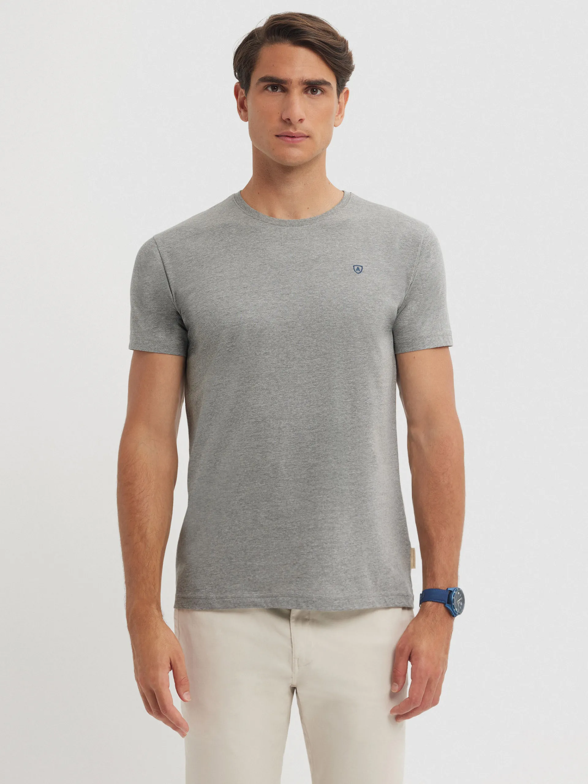 Camisetas-Alvaro Moreno CAMISETA BASICA Gris