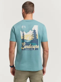Camisetas-Alvaro Moreno CAMISETA LANDSCAPE Verde Agua