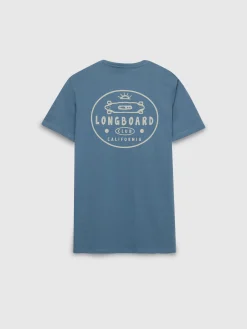 Camisetas-Alvaro Moreno CAMISETA LONGBOARD Azul
