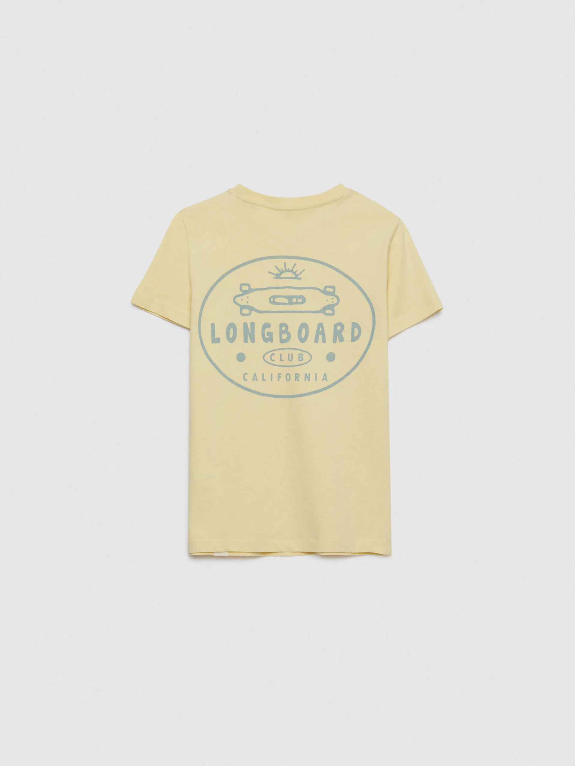 Camisetas-Alvaro Moreno CAMISETA LONGBOARD KIDS Amarillo