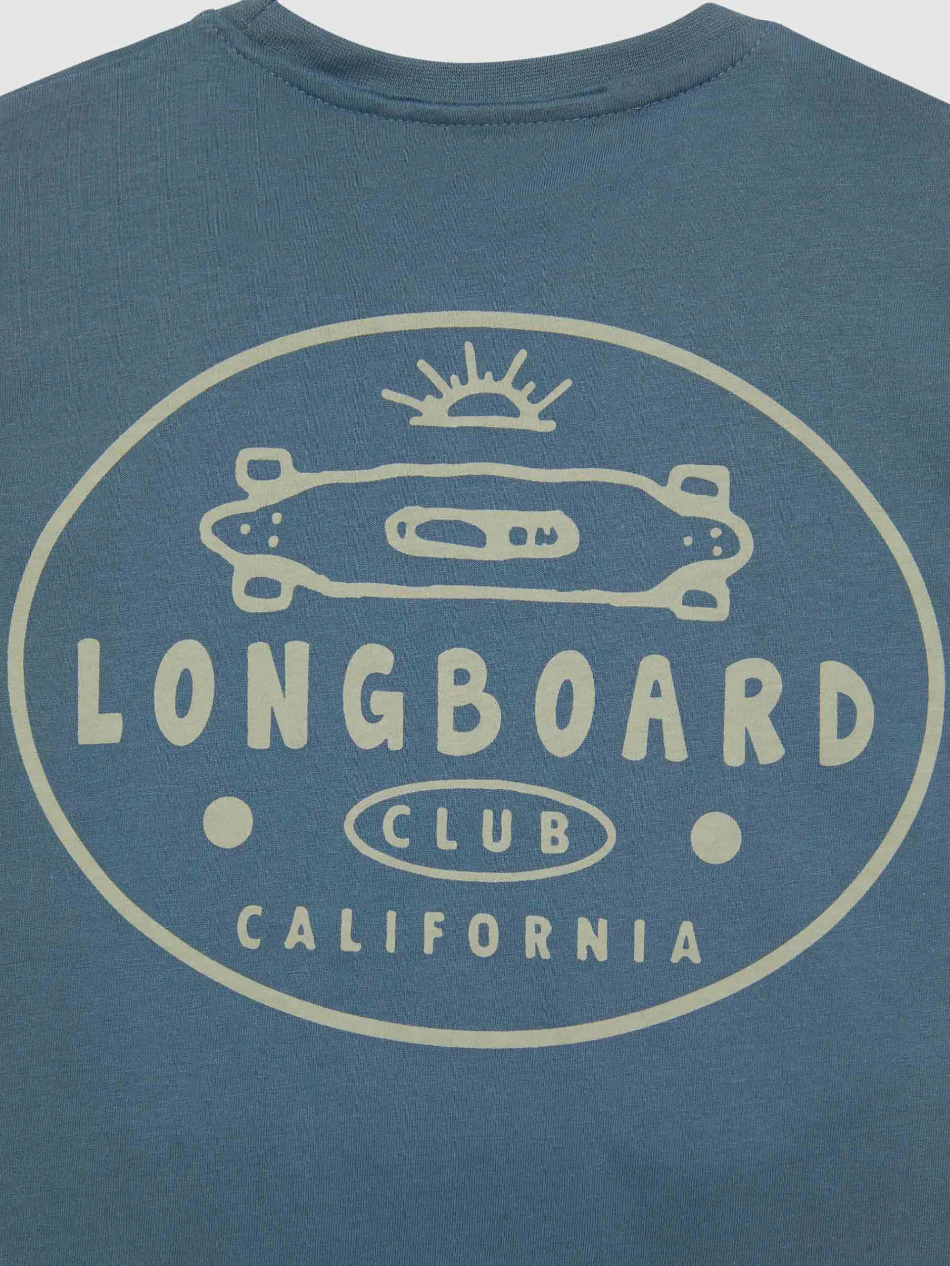 Camisetas-Alvaro Moreno CAMISETA LONGBOARD KIDS Azul