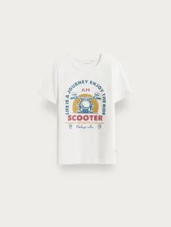 Camisetas-Alvaro Moreno CAMISETA SCOOTER KIDS Blanco