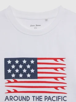 Camisetas-Alvaro Moreno CAMISETA USA KIDS Blanco