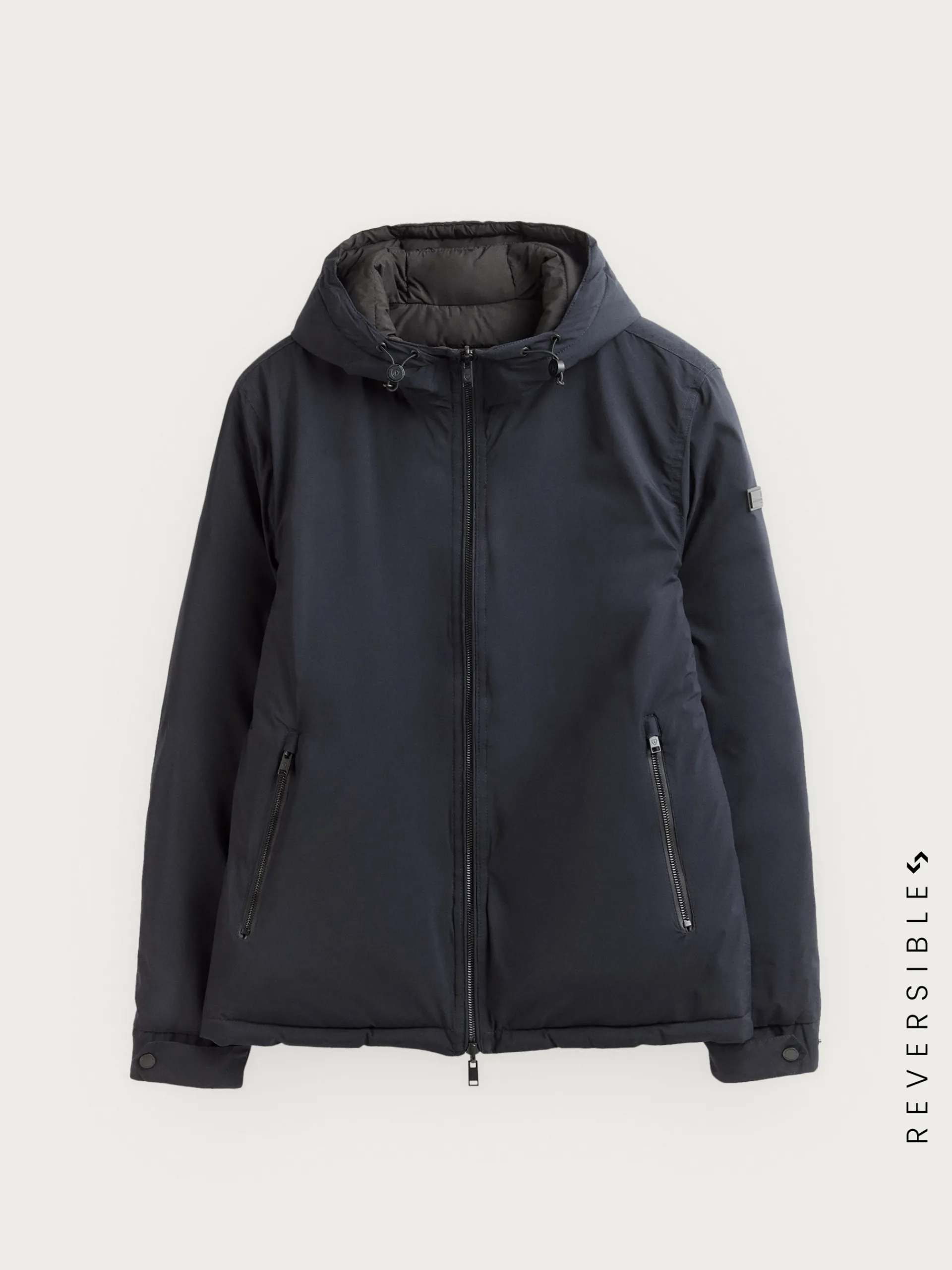 Cazadoras Y Parkas-Alvaro Moreno CAZADORA RATCHED REVERSIBLE | MARRÓN Azul Marino