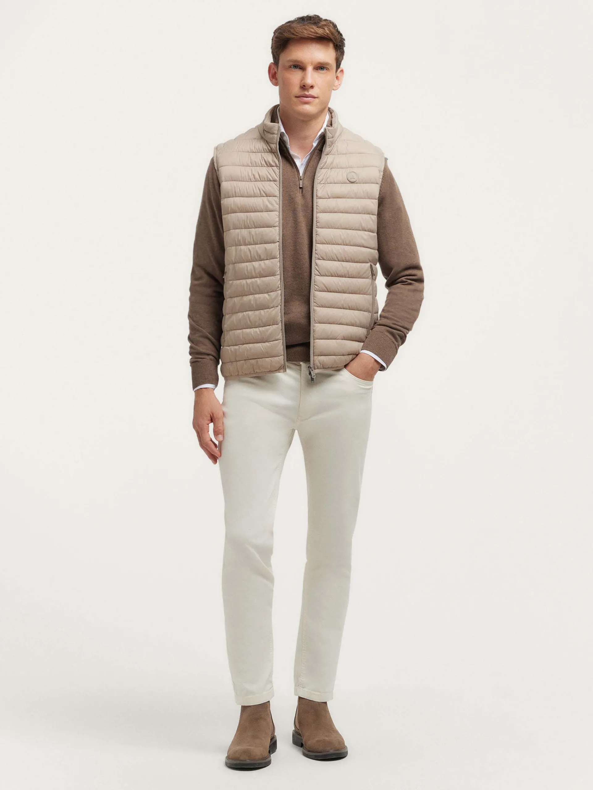 Chalecos-Alvaro Moreno CHALECO DENKER Beige