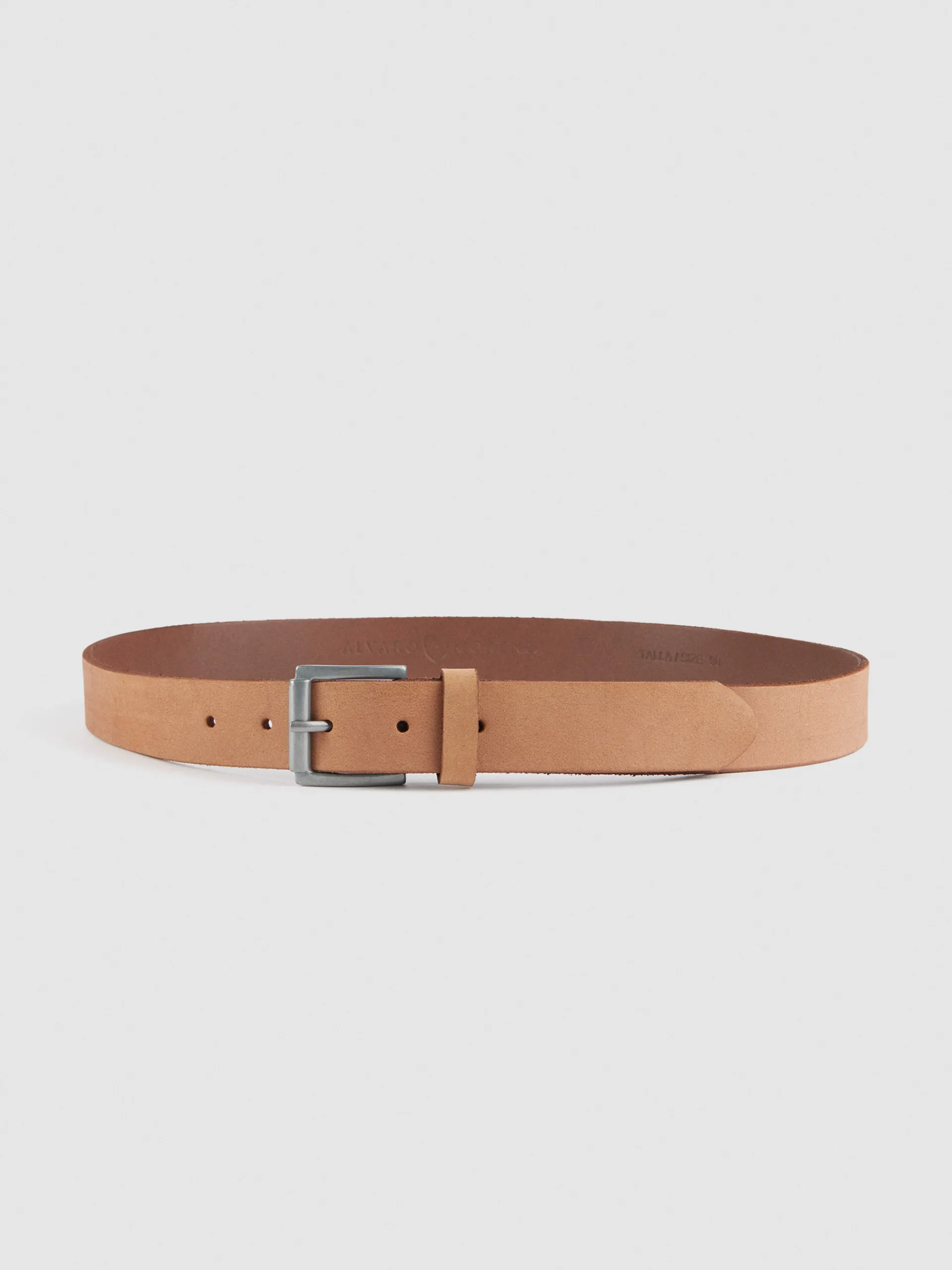 Cinturones-Alvaro Moreno CINTURON NOBUCK Beige