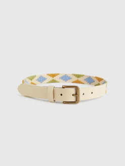Accesorios-Alvaro Moreno CINTURON PAMPA KIDS Blanco