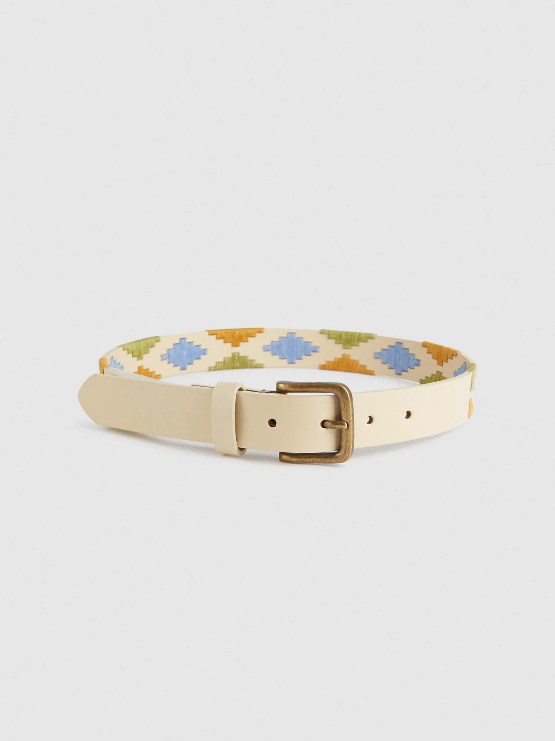 Accesorios-Alvaro Moreno CINTURON PAMPA KIDS Blanco
