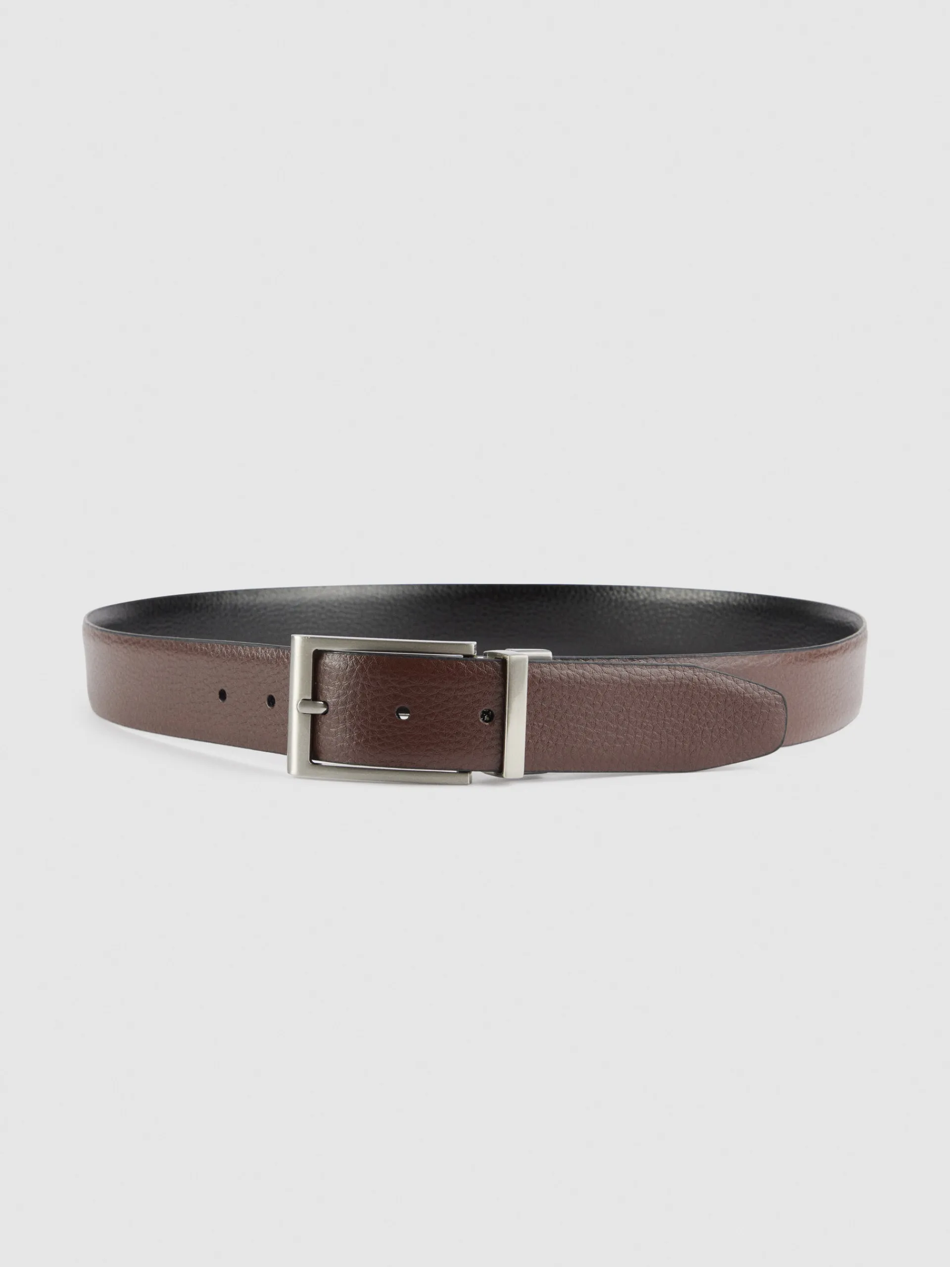 Cinturones-Alvaro Moreno CINTURON REVERSIBLE ROUGH Negro