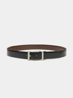 Cinturones-Alvaro Moreno CINTURON REVERSIBLE SKIN Negro