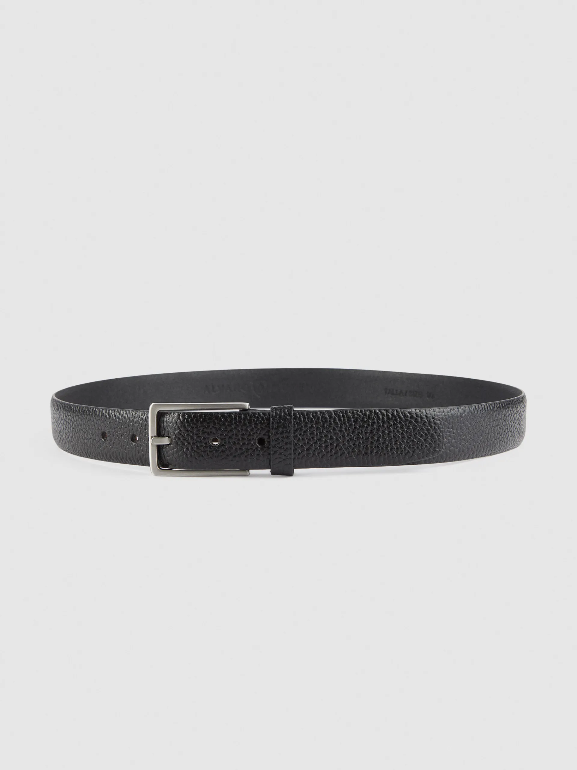 Cinturones-Alvaro Moreno CINTURON VESTIR LEATHER Negro