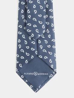 Corbatas|Corbatas-Alvaro Moreno CORBATA JACQUARD MF Azul Marino