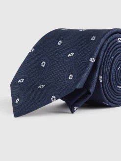 Corbatas|Corbatas-Alvaro Moreno CORBATA JACQUARD MF Azul Marino