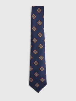 Corbatas|Corbatas-Alvaro Moreno CORBATA JACQUARD MF Azul Marino