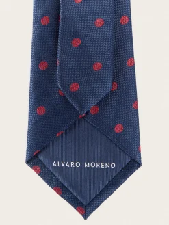 Corbatas|Corbatas-Alvaro Moreno CORBATA JACQUARD MF Azul Marino