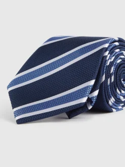 Corbatas|Corbatas-Alvaro Moreno CORBATA JACQUARD MF Azul Marino