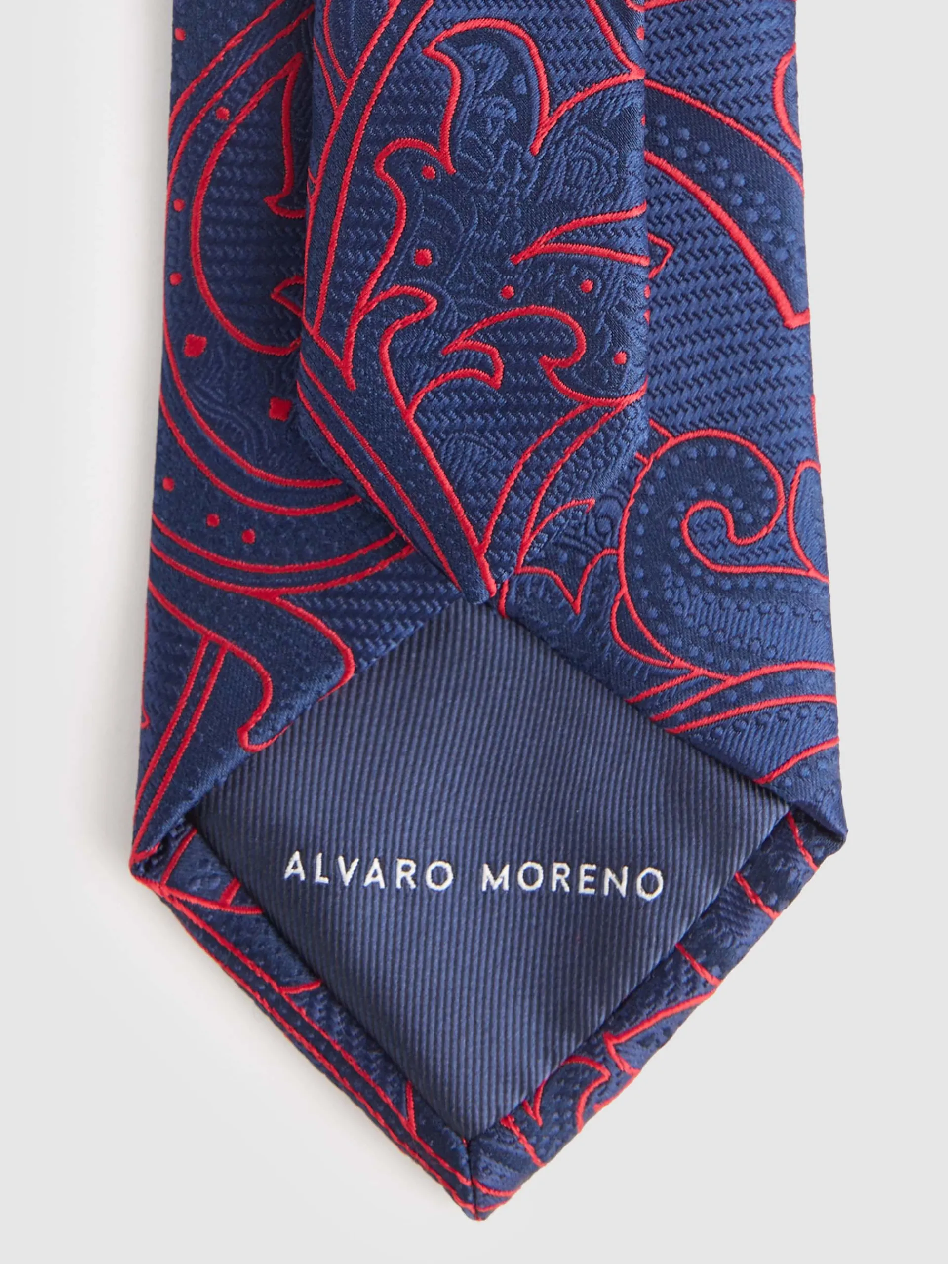 Corbatas|Corbatas-Alvaro Moreno CORBATA JACQUARD MF Azul Marino