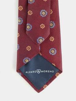 Corbatas|Corbatas-Alvaro Moreno CORBATA JACQUARD MF Burdeos