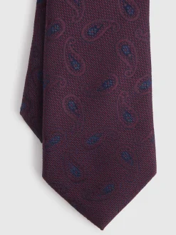 Corbatas|Corbatas-Alvaro Moreno CORBATA JACQUARD MF Burdeos
