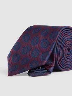 Corbatas|Corbatas-Alvaro Moreno CORBATA JACQUARD MF Burdeos