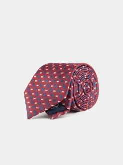 Corbatas|Corbatas-Alvaro Moreno CORBATA JACQUARD MF Rojo