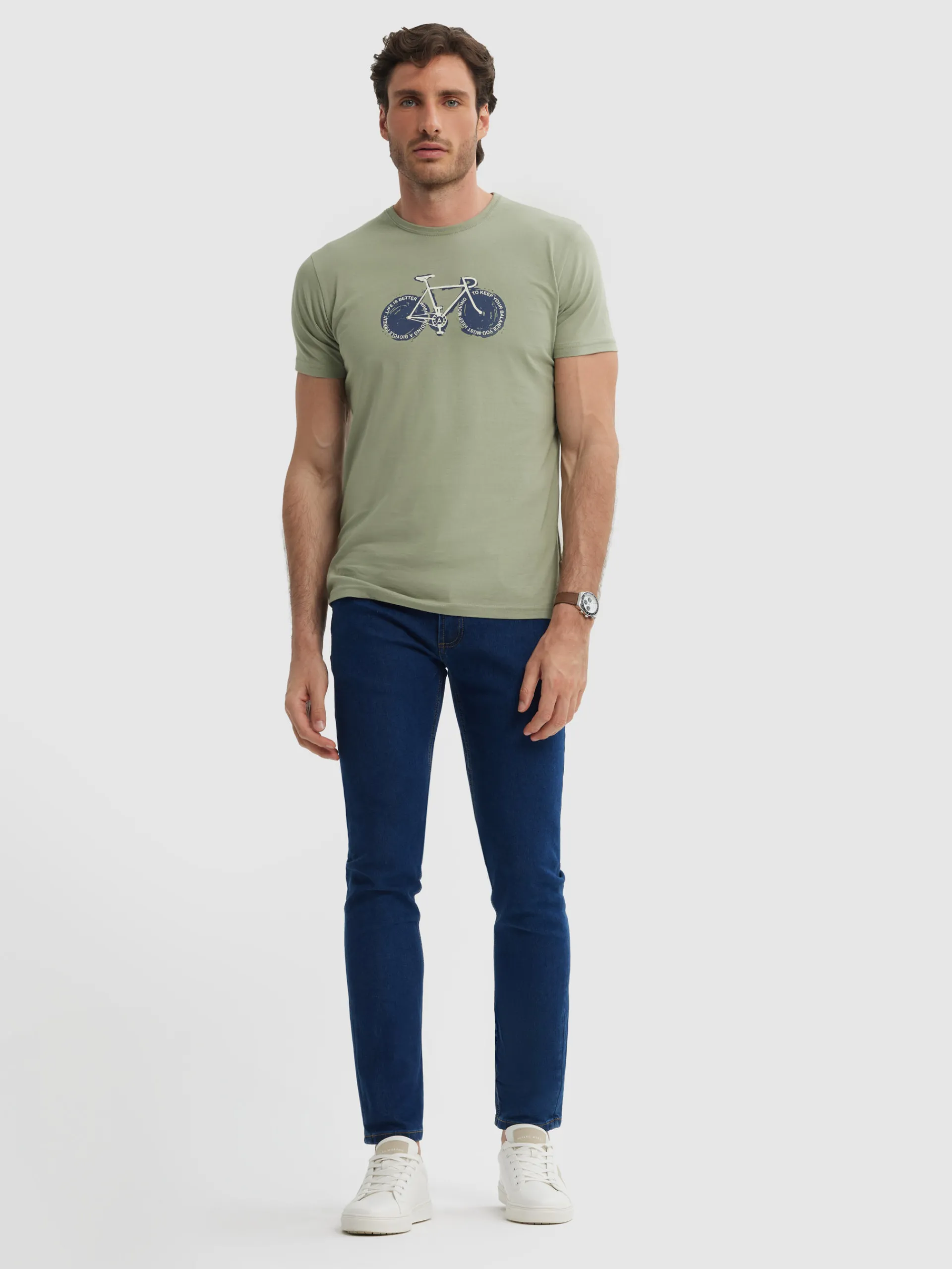 Vaqueros-Alvaro Moreno DENIM SLIM BASICO Azul Marino