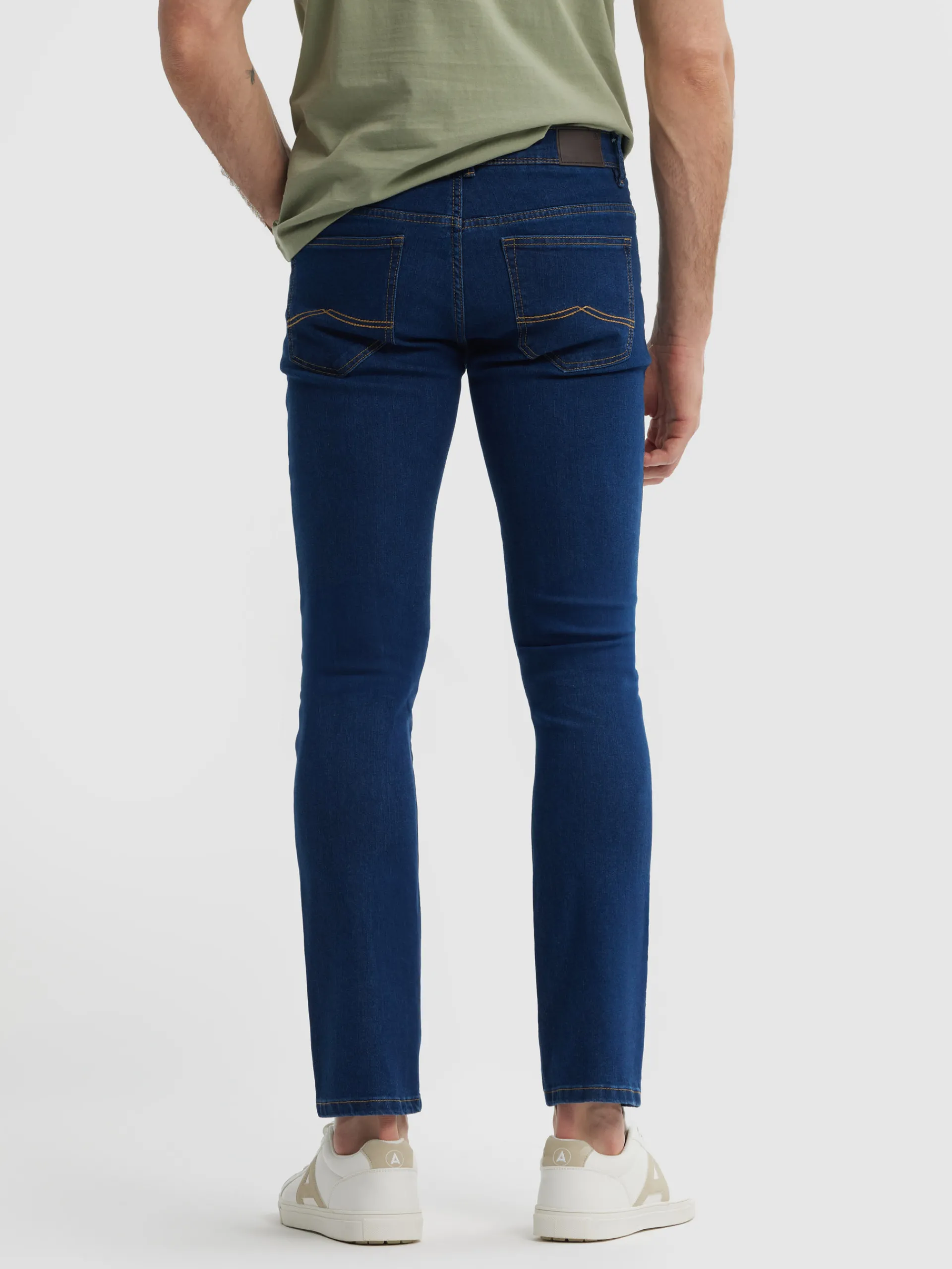Vaqueros-Alvaro Moreno DENIM SLIM BASICO Azul Marino
