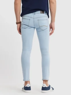 Vaqueros-Alvaro Moreno DENIM SLIM BASICO Celeste