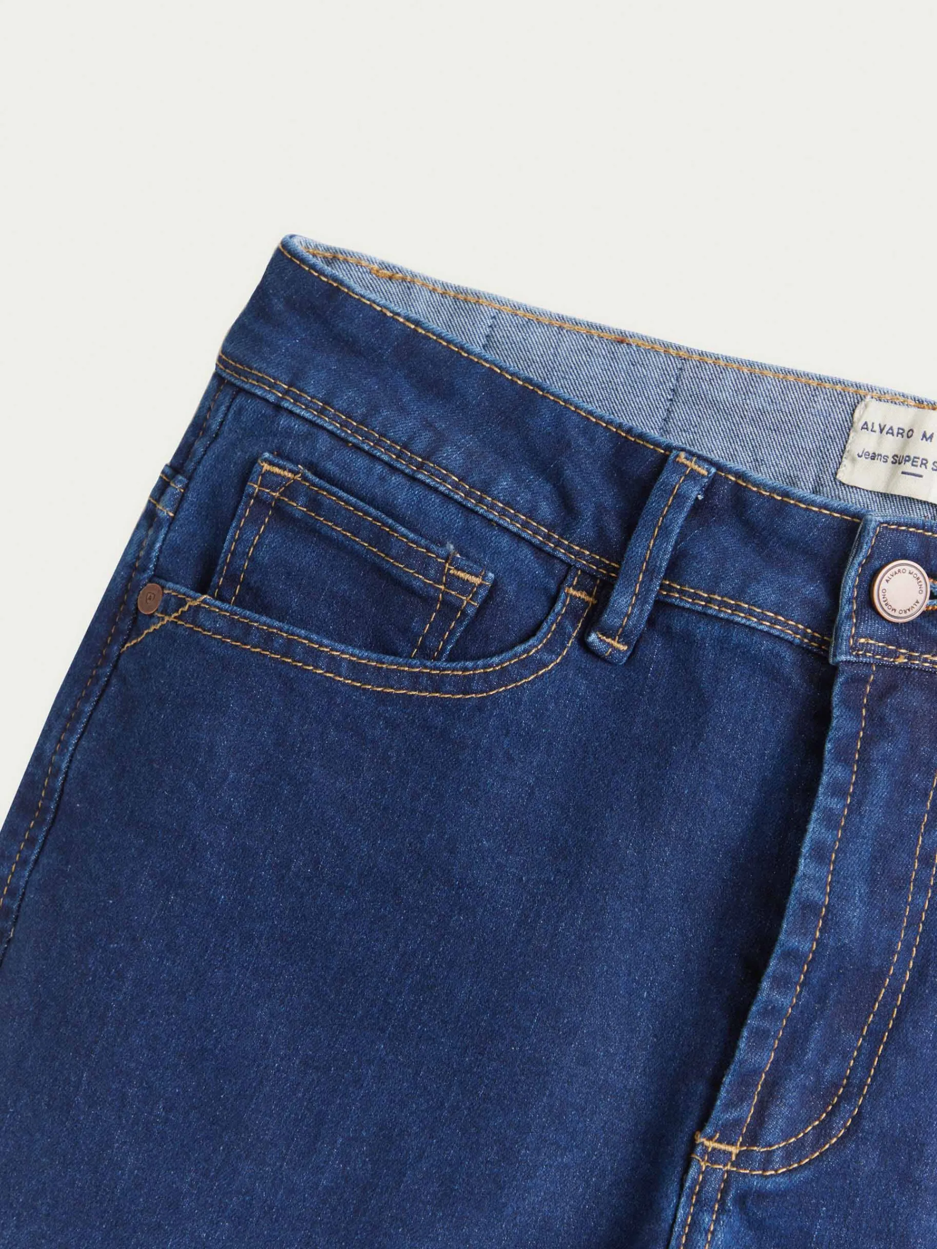 Vaqueros-Alvaro Moreno DENIM SUPER SKINNY Azul Marino