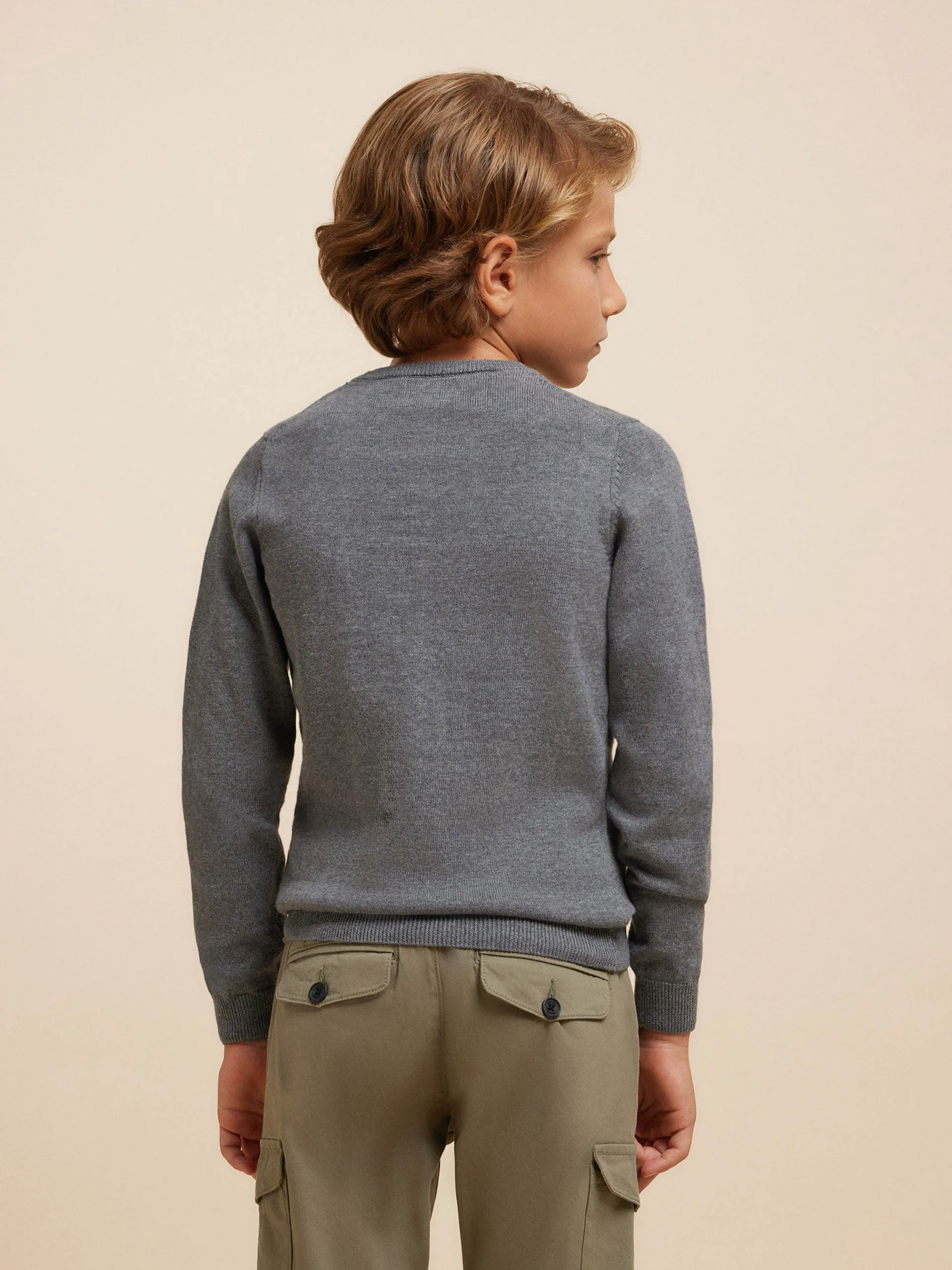Jerséis-Alvaro Moreno JERSEY ROUND NECK KIDS Gris