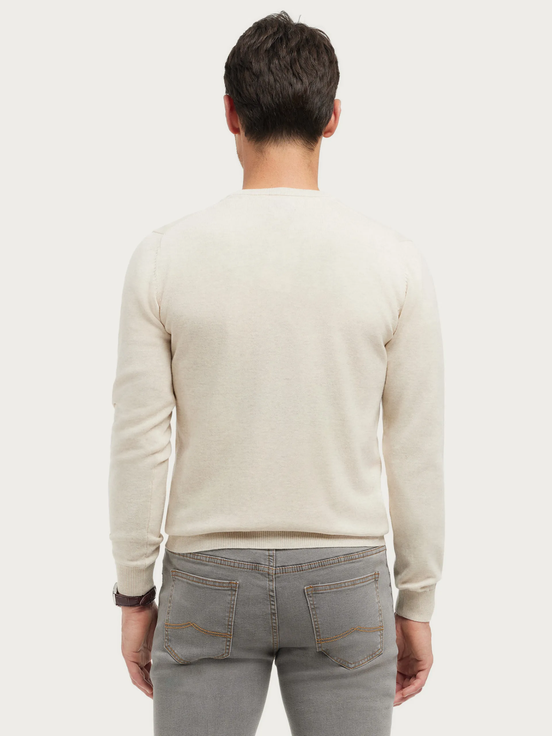 Jerséis-Alvaro Moreno JERSEY V-NECK TRENDY Crudo