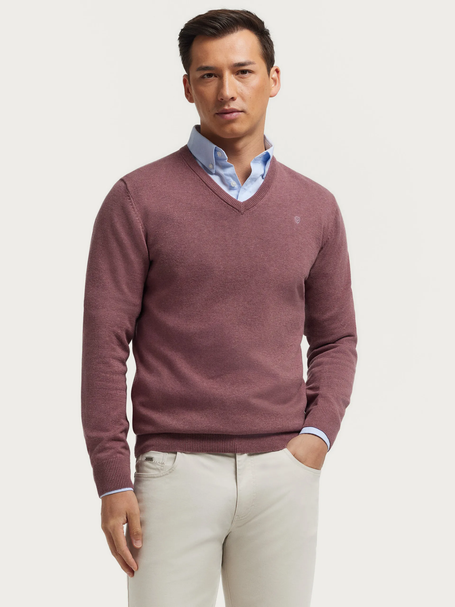 Jerséis-Alvaro Moreno JERSEY V-NECK TRENDY Violeta