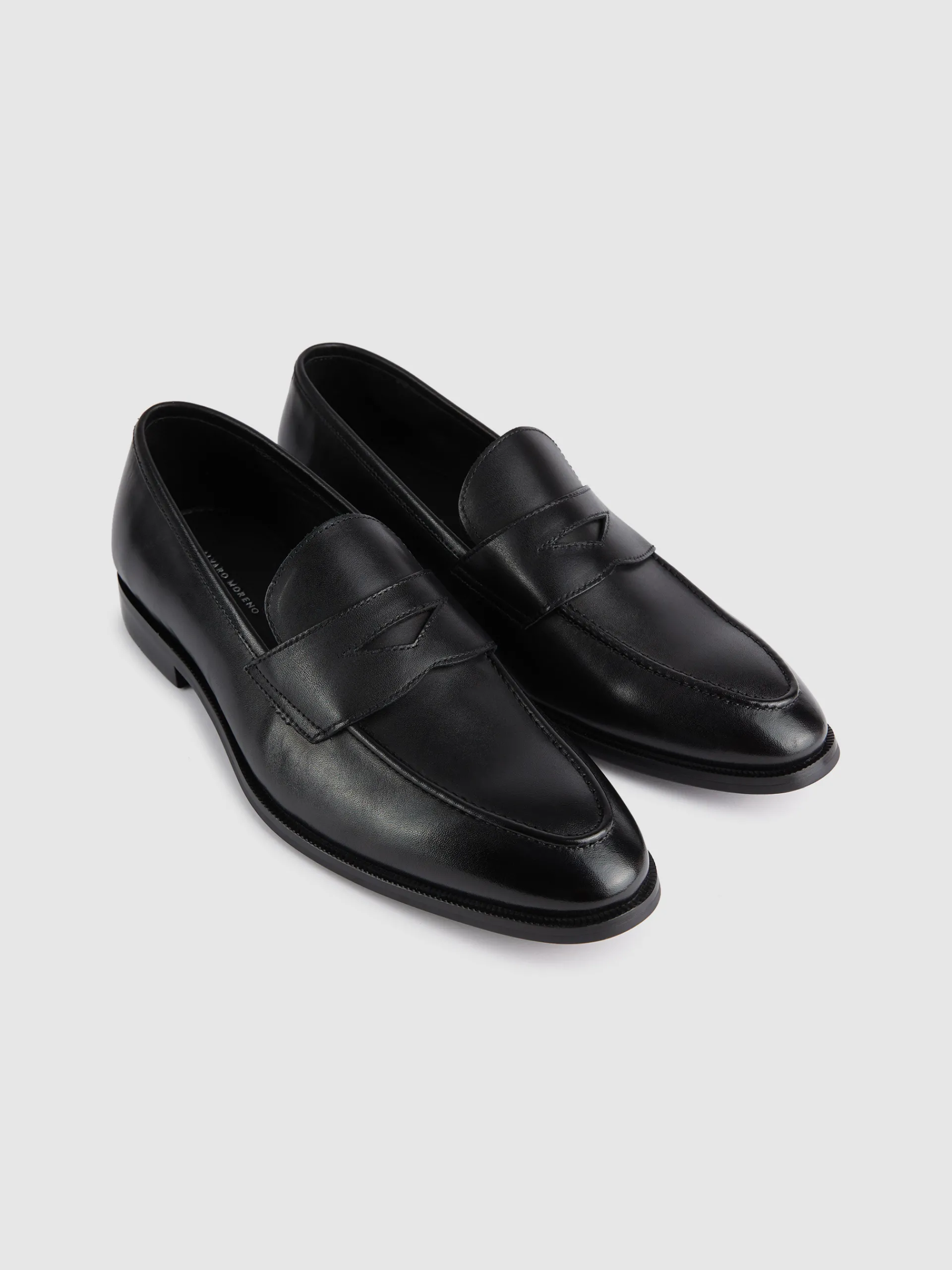 Vestir-Alvaro Moreno MOCASIN PIEL Negro