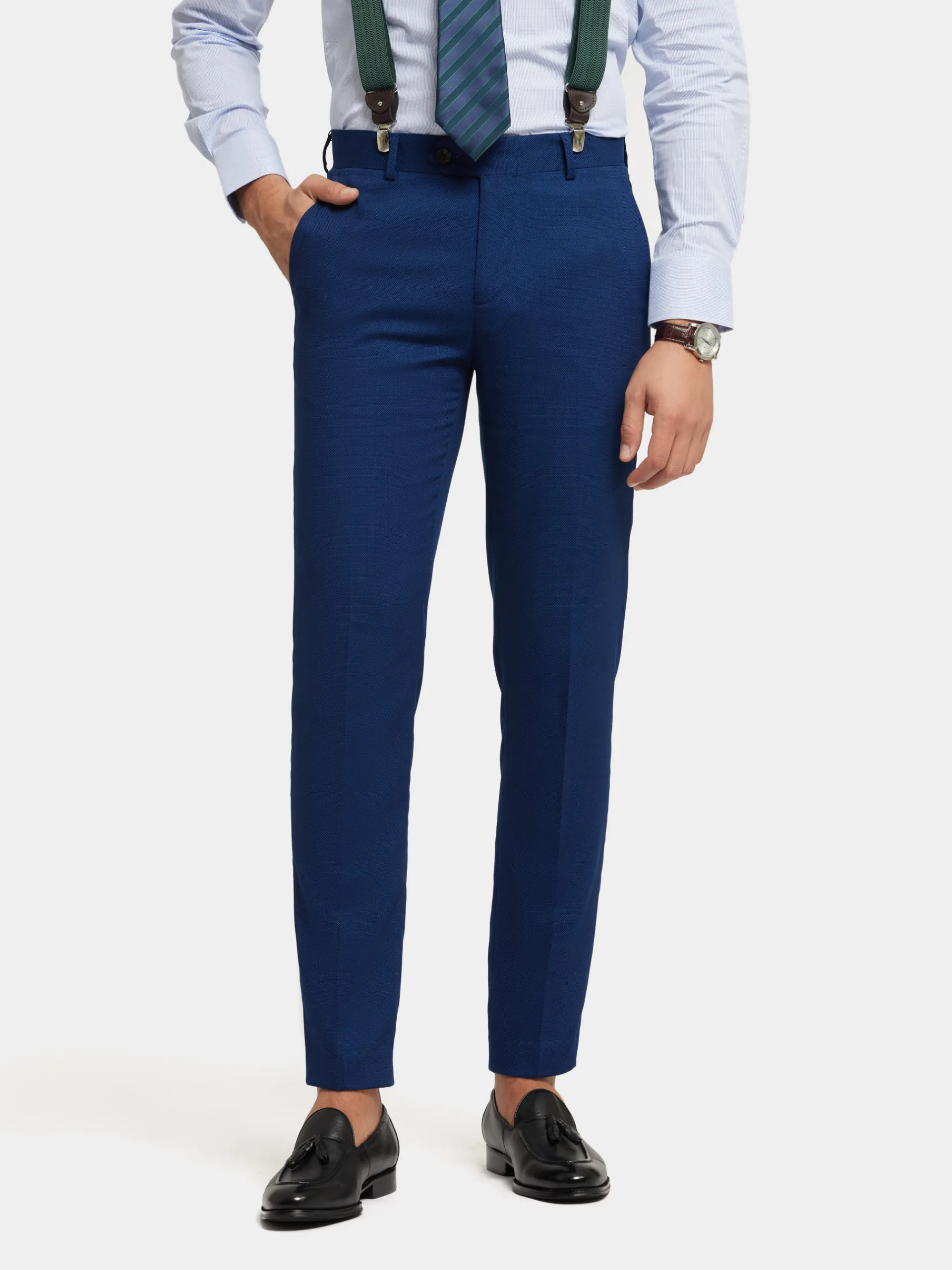 Trajes|Trajes-Alvaro Moreno PANTALON BIRDEYE Azul