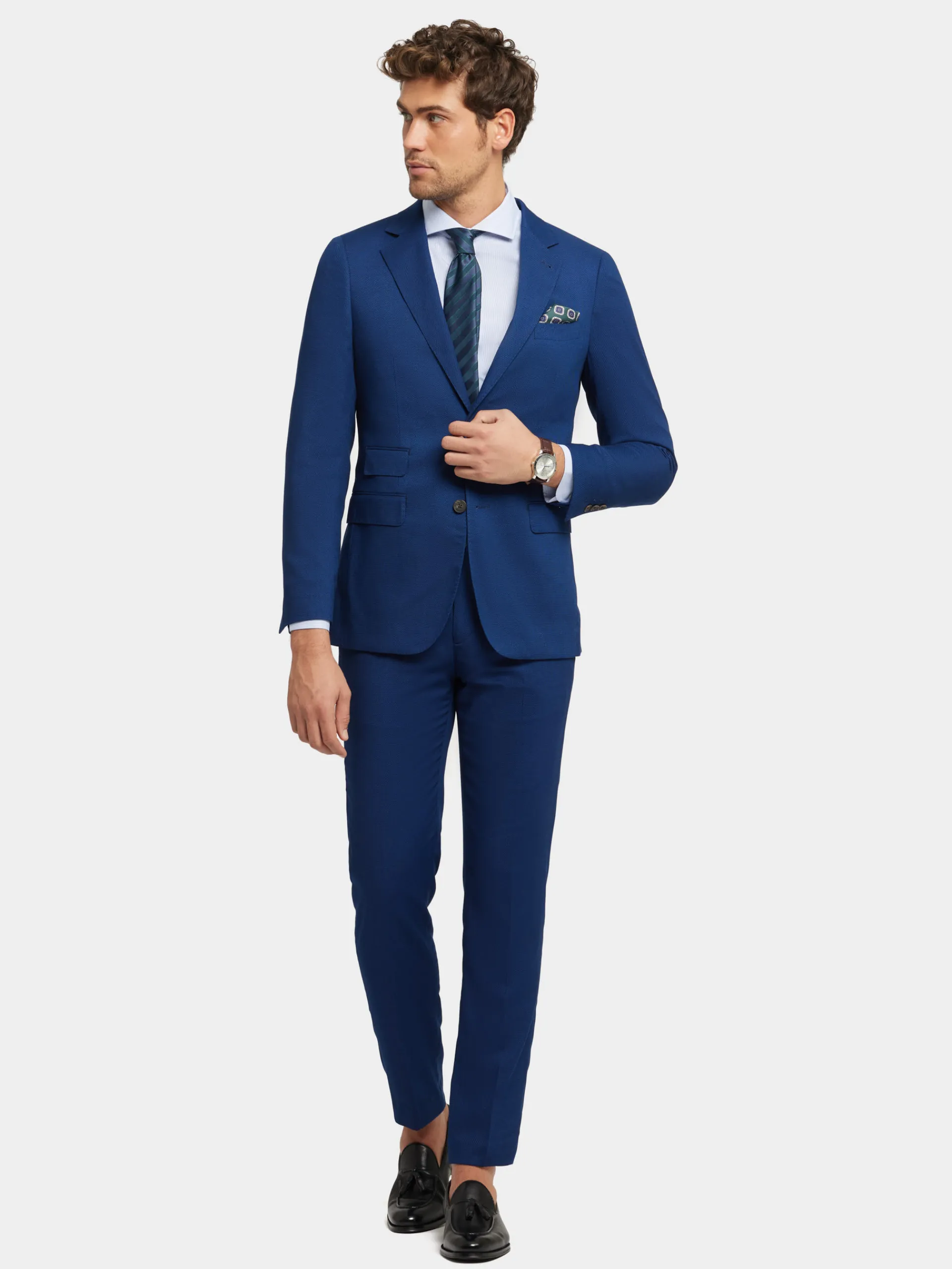 Trajes|Trajes-Alvaro Moreno PANTALON BIRDEYE Azul