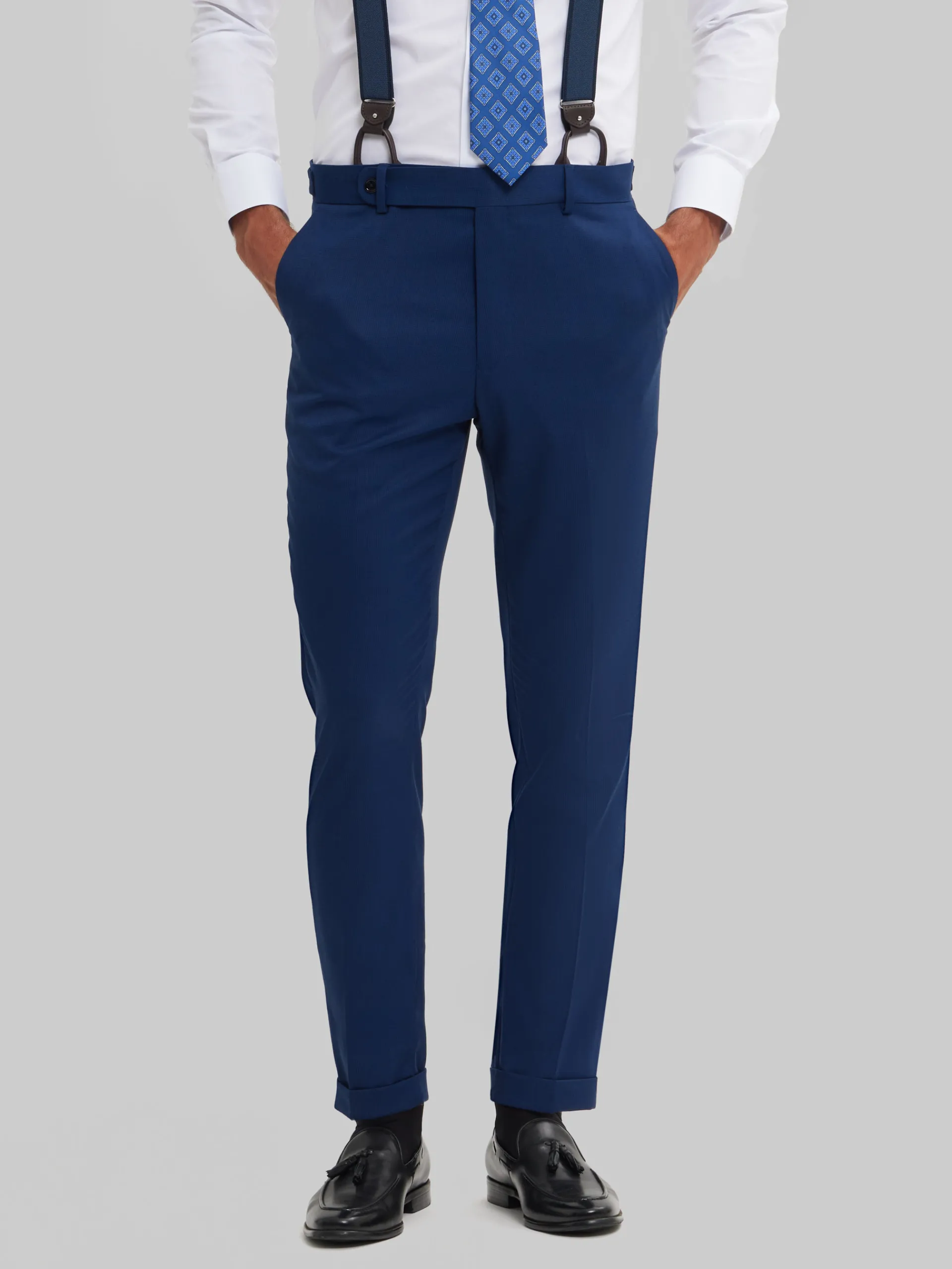 Trajes|Trajes-Alvaro Moreno PANTALON CAPO MICRO Azul