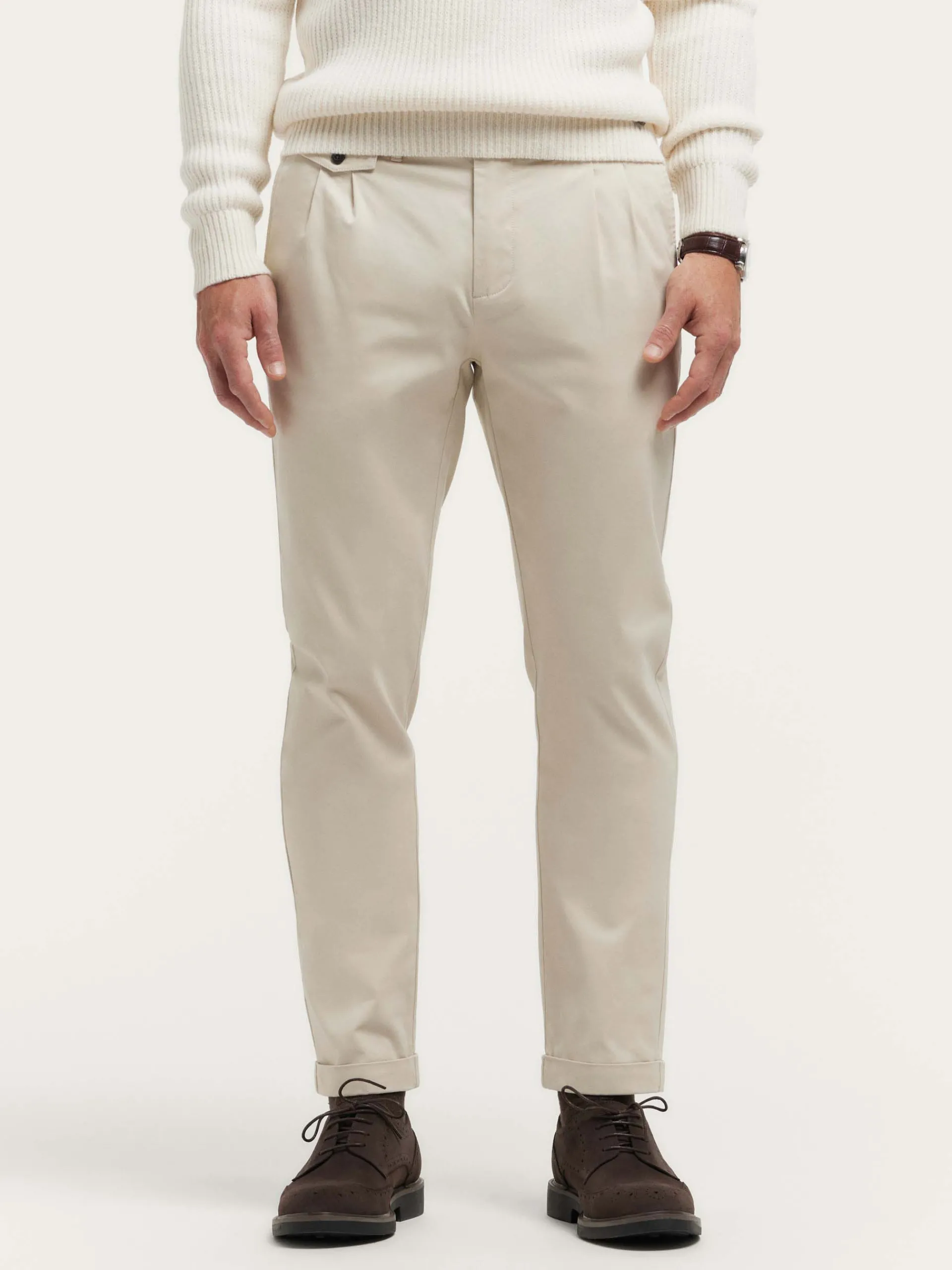 Chino-Alvaro Moreno PANTALON CARROT Crudo