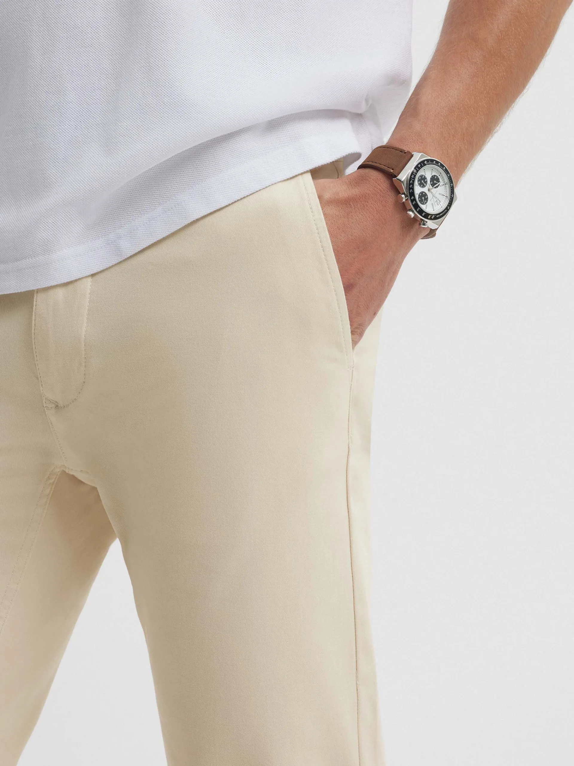 Chino-Alvaro Moreno PANTALON CHINO COMFORT Crudo