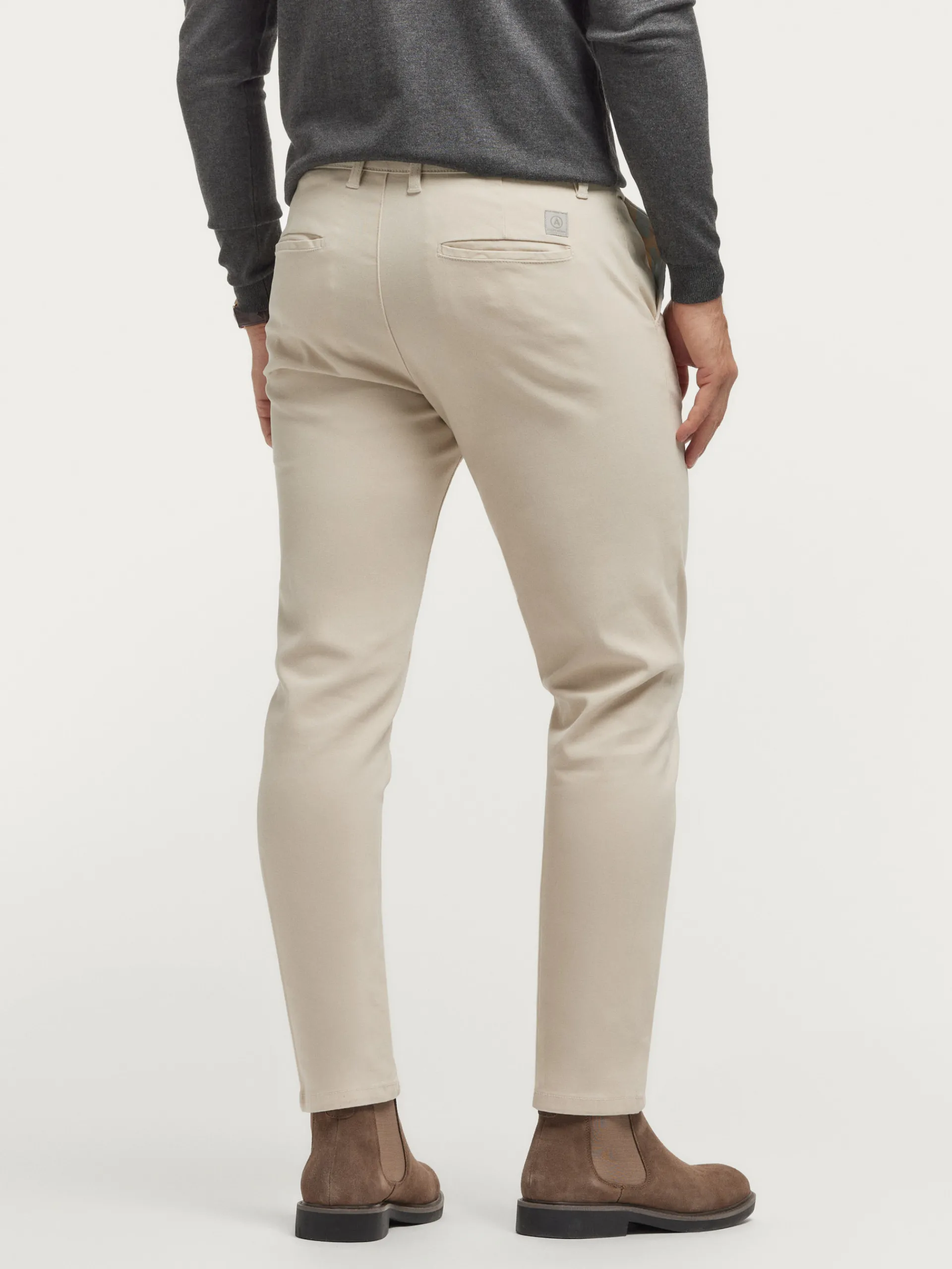 Chino-Alvaro Moreno PANTALON ELVIS Piedra